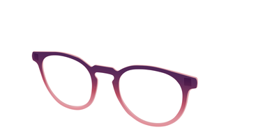 The Desert To Dusk Gradient Crystal - Angle Top Thumbnail - Pair Eyewear