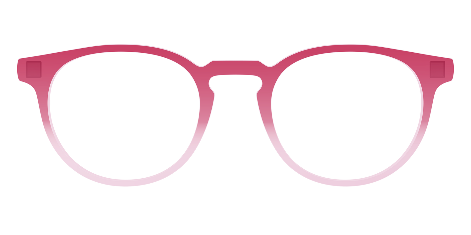 The Flamingo to Blush Gradient Crystal - Front Top Image - Pair Eyewear