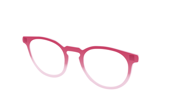 The Flamingo to Blush Gradient Crystal - Angle Top Thumbnail - Pair Eyewear
