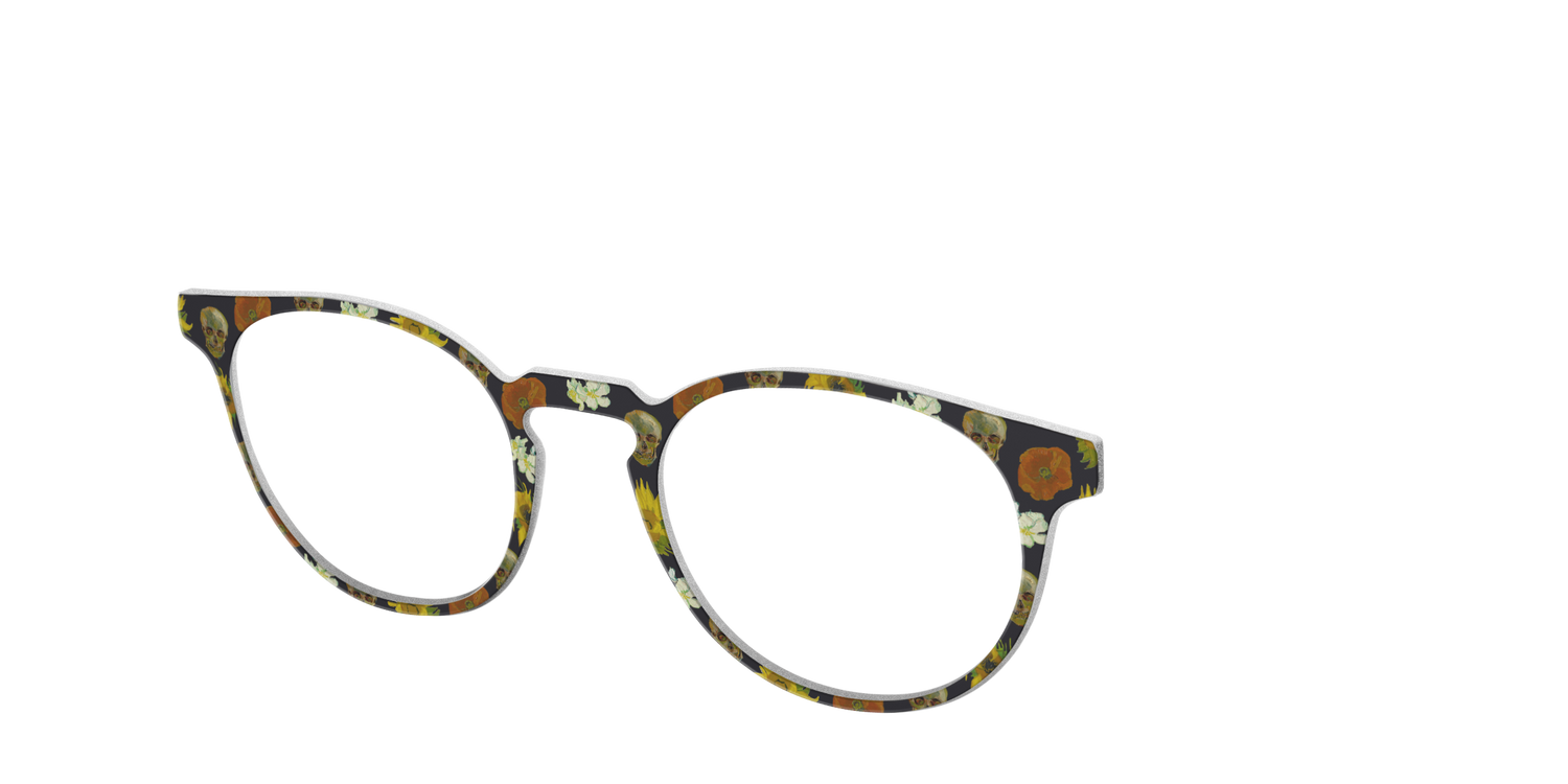 The Floral Skulls - Angle Top Image - Pair Eyewear
