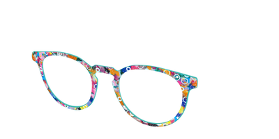 The Imaginative Tortoise with Bubble Glitter - Angle Top Thumbnail - Pair Eyewear