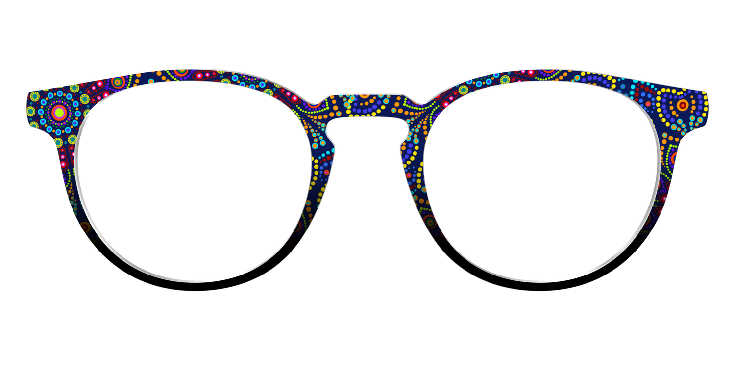 The Kaleidoscope Dots - Front Top Image - Pair Eyewear