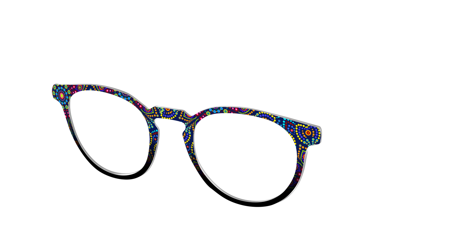 The Kaleidoscope Dots - Angle Top Image - Pair Eyewear