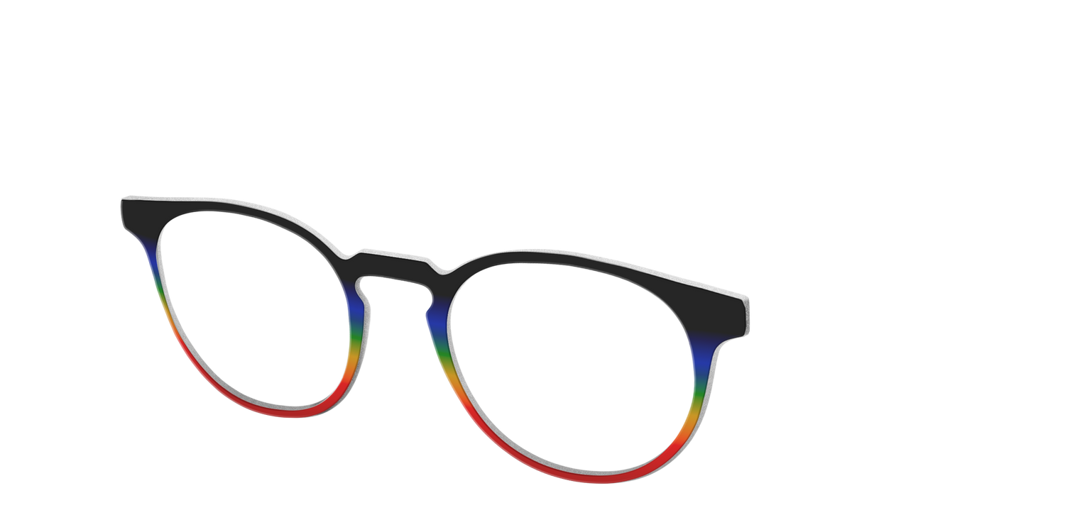 The Love Wins Gradient - Angle Top Image - Pair Eyewear