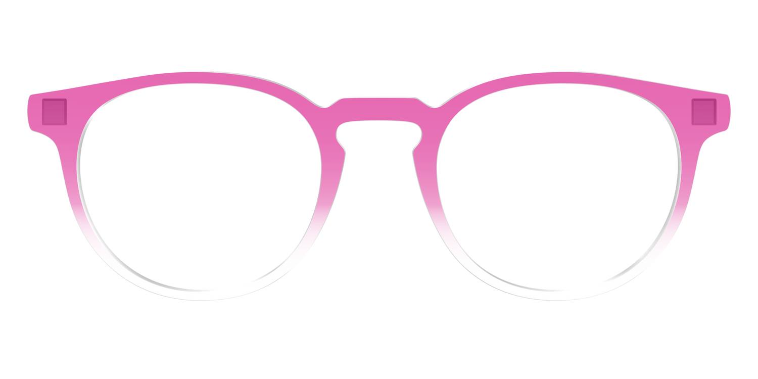 The Magenta Gradient Crystal - Front Top Image - Pair Eyewear