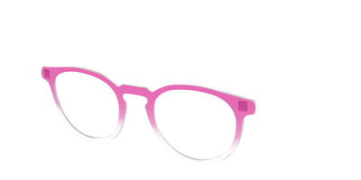 The Magenta Gradient Crystal - Angle Top Thumbnail - Pair Eyewear