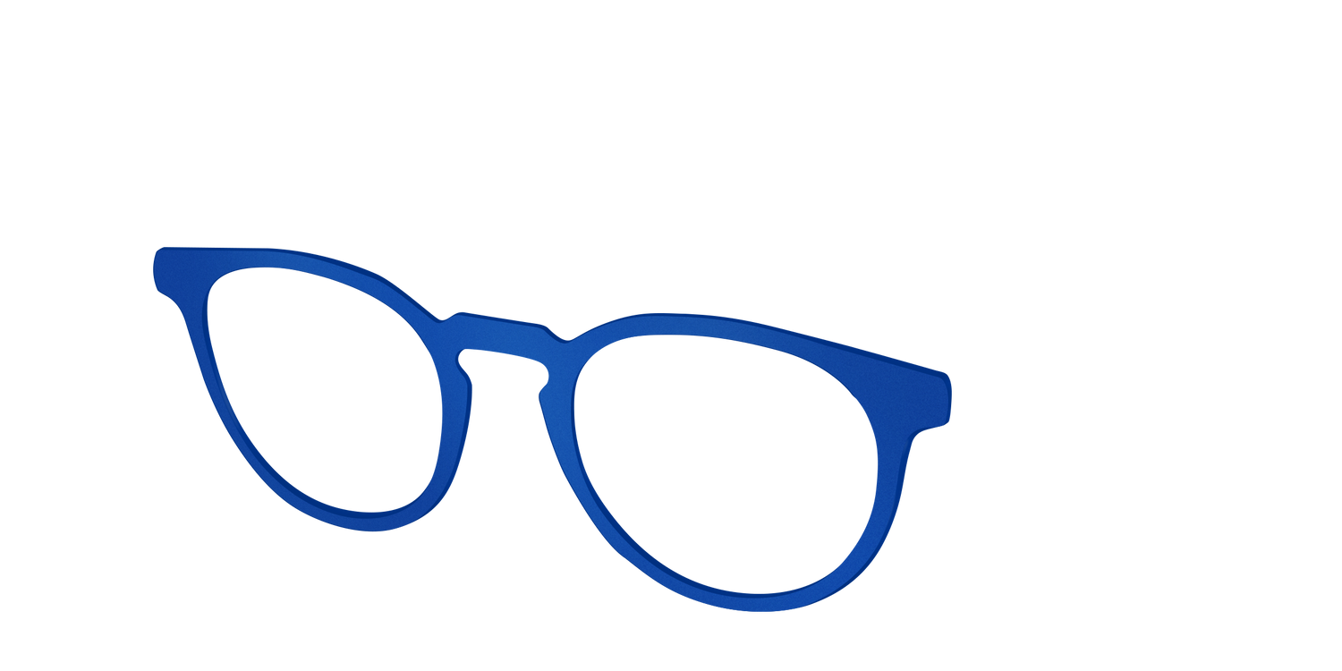 The Matte Indigo - Angle Top Image - Pair Eyewear