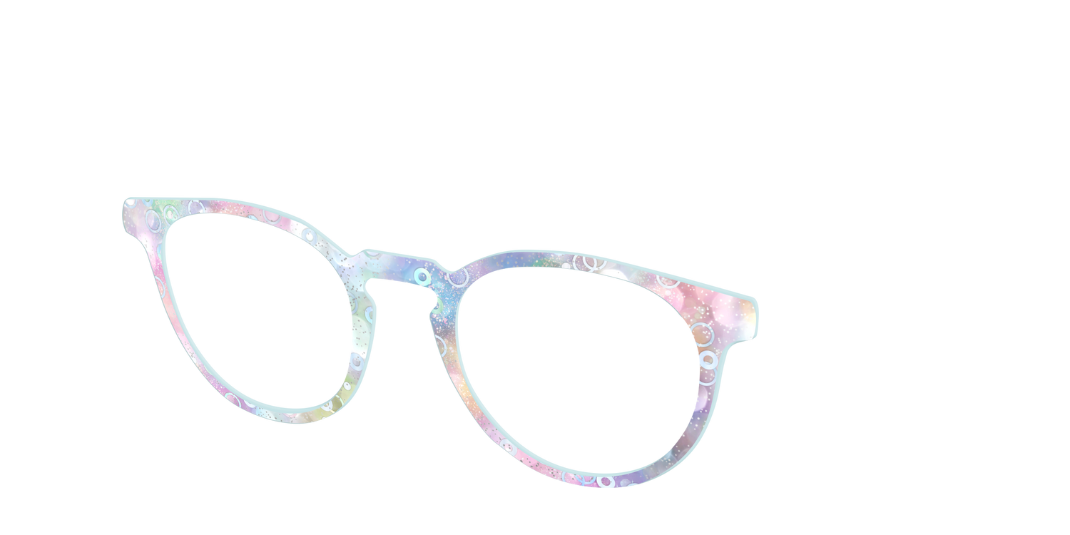 The Mermaid Bokeh with Bubble Glitter - Angle Top Image - Pair Eyewear