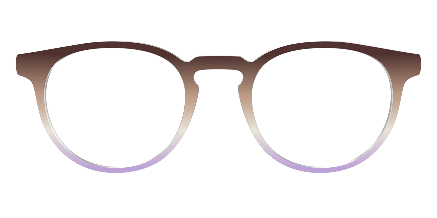 The Mocha to Light Lavender Gradient - Front Top Image - Pair Eyewear
