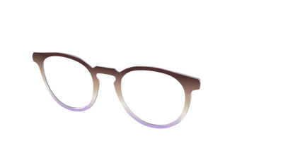 The Mocha to Light Lavender Gradient - Angle Top Thumbnail - Pair Eyewear