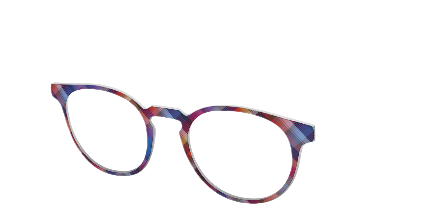 The Ombre Plaid - Angle Top Image - Pair Eyewear
