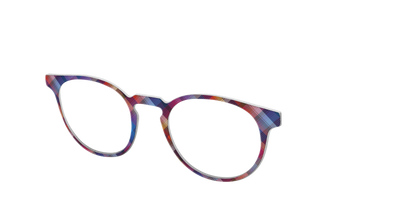The Ombre Plaid - Angle Top Thumbnail - Pair Eyewear