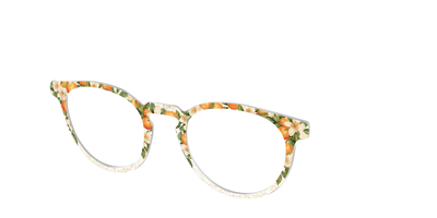 The Orange Blossom Glitter Crystal - Angle Top Thumbnail - Pair Eyewear