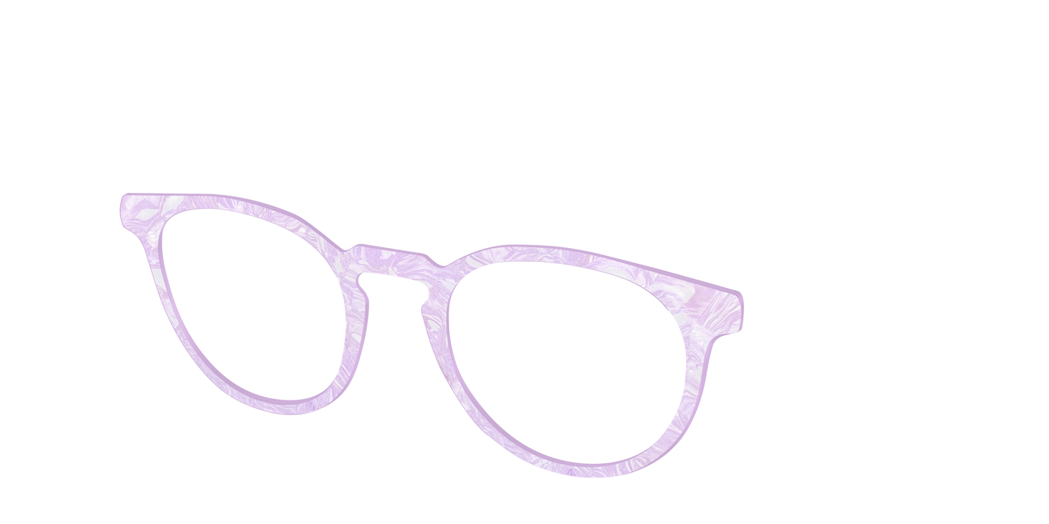 The Pale Iris Pearl Marble - Angle Top Image - Pair Eyewear