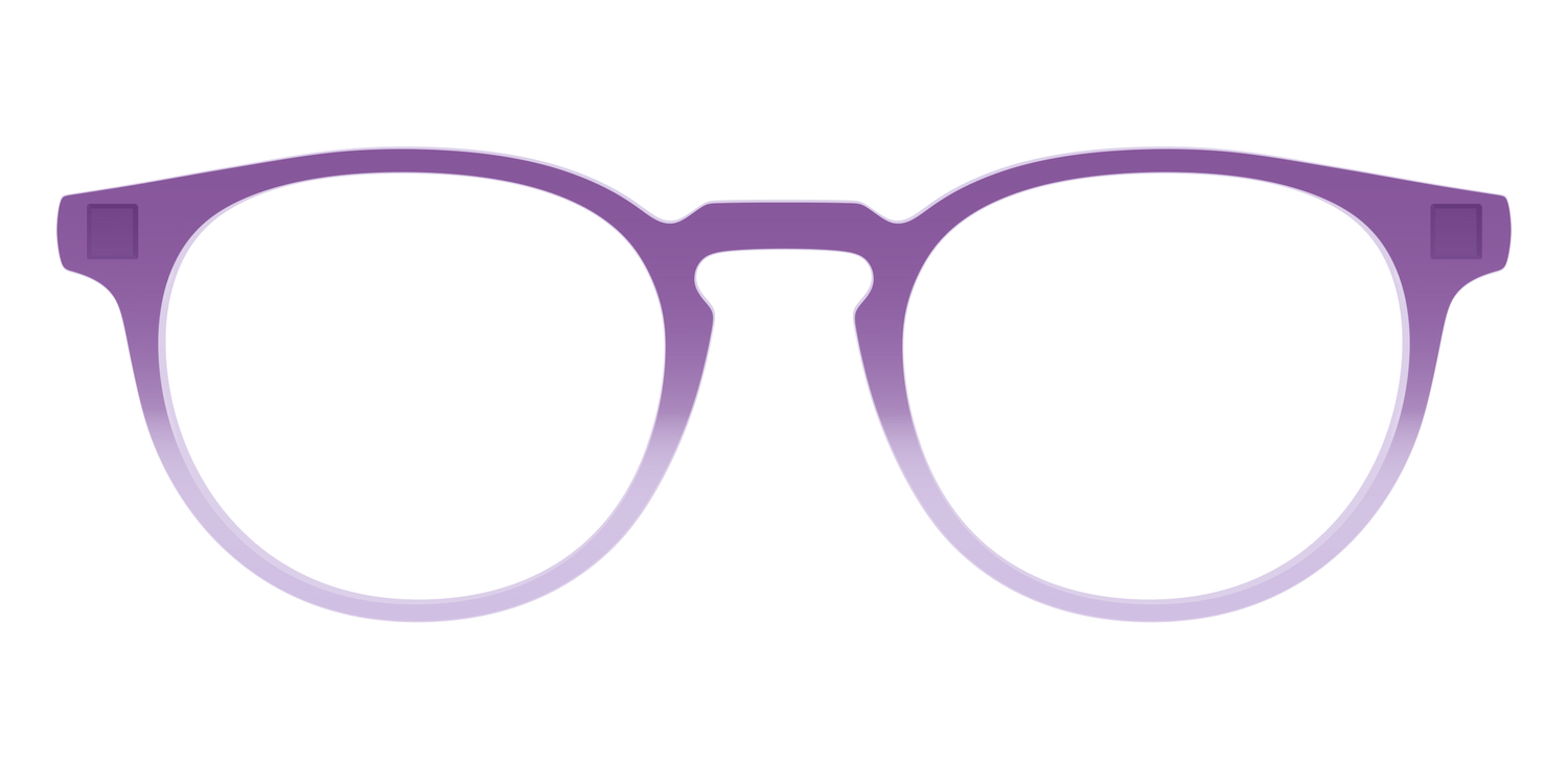 The Plum to Lilac Gradient Crystal - Front Top Image - Pair Eyewear