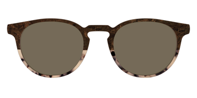 The Polarized Dark Oak Tortoise Split Sun Top - Front Top Thumbnail - Pair Eyewear