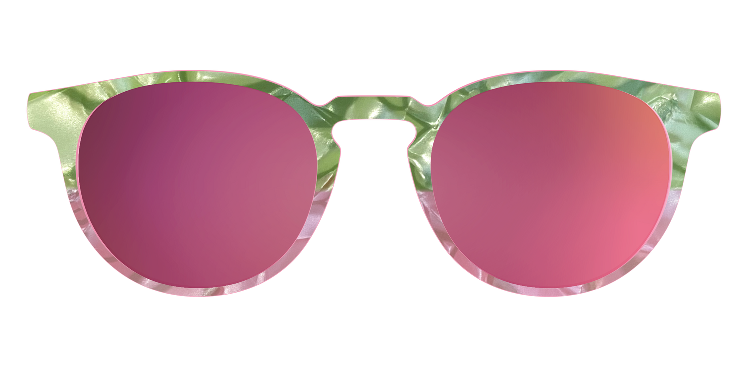 The Polarized Kiwi & Guava Pearl Sun Top - Front Top Image - Pair Eyewear