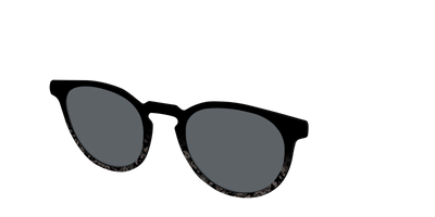The Polarized Shaded Tortoise Sun Top - Angle Top Thumbnail - Pair Eyewear