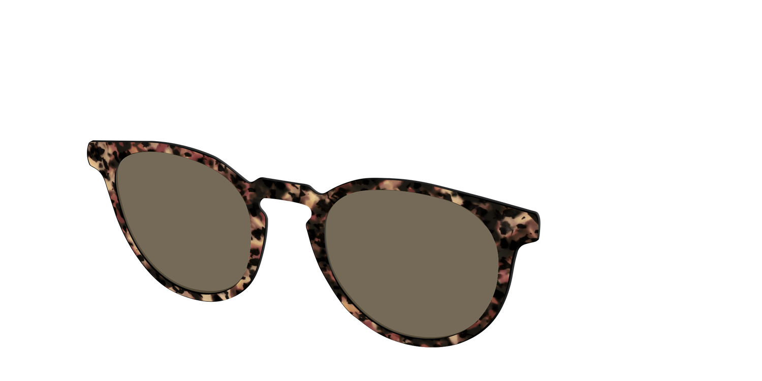 The Polarized Sienna Tortoise Sun Top - Angle Top Image - Pair Eyewear