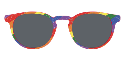 The Polarized Traditional Pride Flag Glitter Sun Top - Front Top Thumbnail - Pair Eyewear