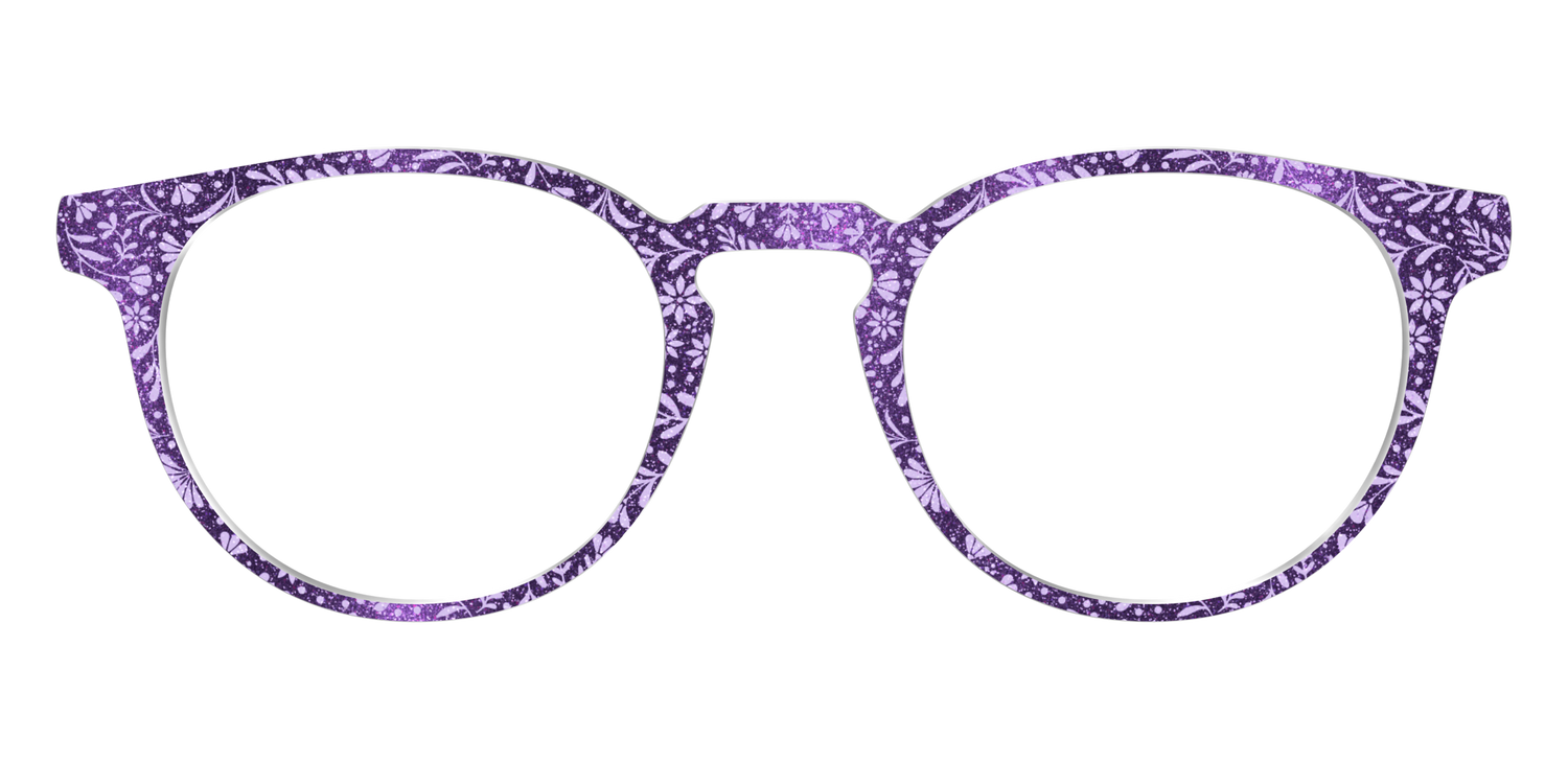 The Purple Shimmer Botanical - Front Top Image - Pair Eyewear