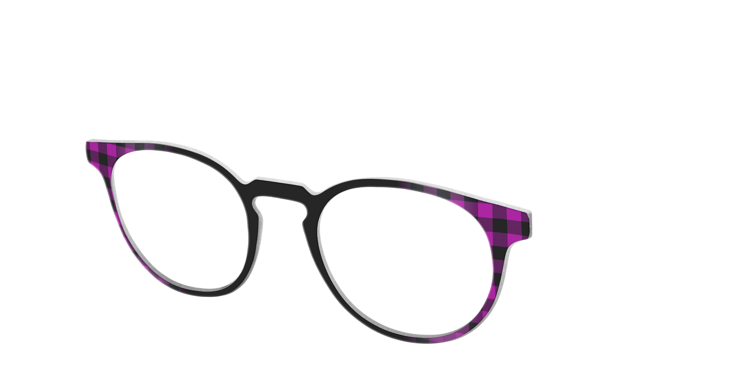The Reimagined Plaid - Angle Top Image - Pair Eyewear