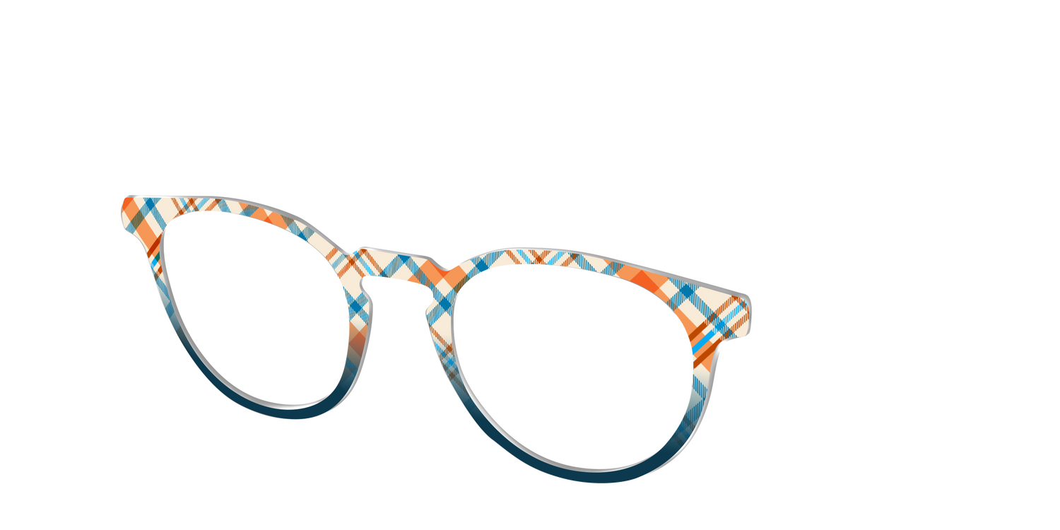 The Sailing Plaid - Angle Top Image - Pair Eyewear