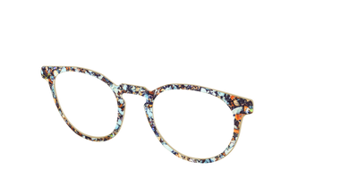 The Seashell Tortoise with Holographic Glitter - Angle Top Thumbnail - Pair Eyewear