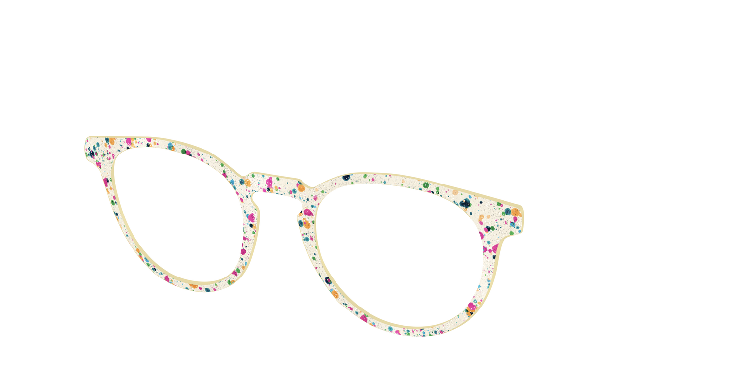 The Shimmer Speckled Egg - Angle Top Image - Pair Eyewear