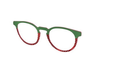 The Shimmer Strawberry - Angle Top Thumbnail - Pair Eyewear