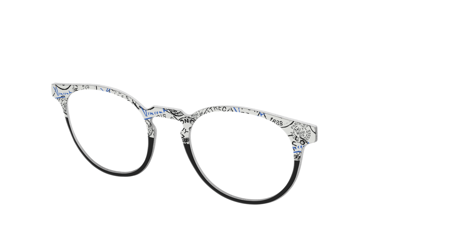 The Stamps Split - Angle Top Image - Pair Eyewear