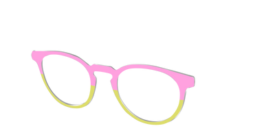 The Sweet Pea & Chartreuse Split - Angle Top Thumbnail - Pair Eyewear