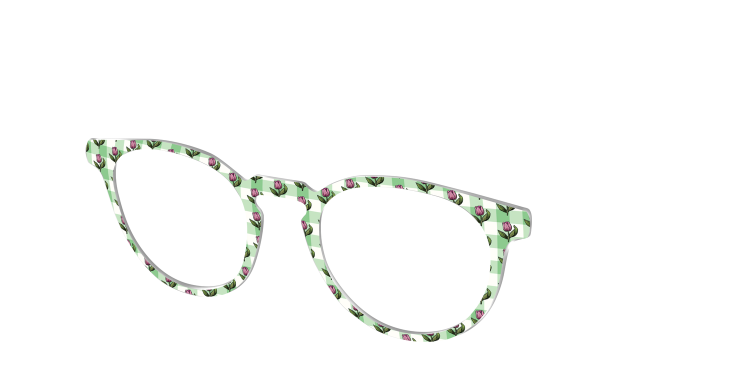 The Tulip Gingham - Angle Top Image - Pair Eyewear