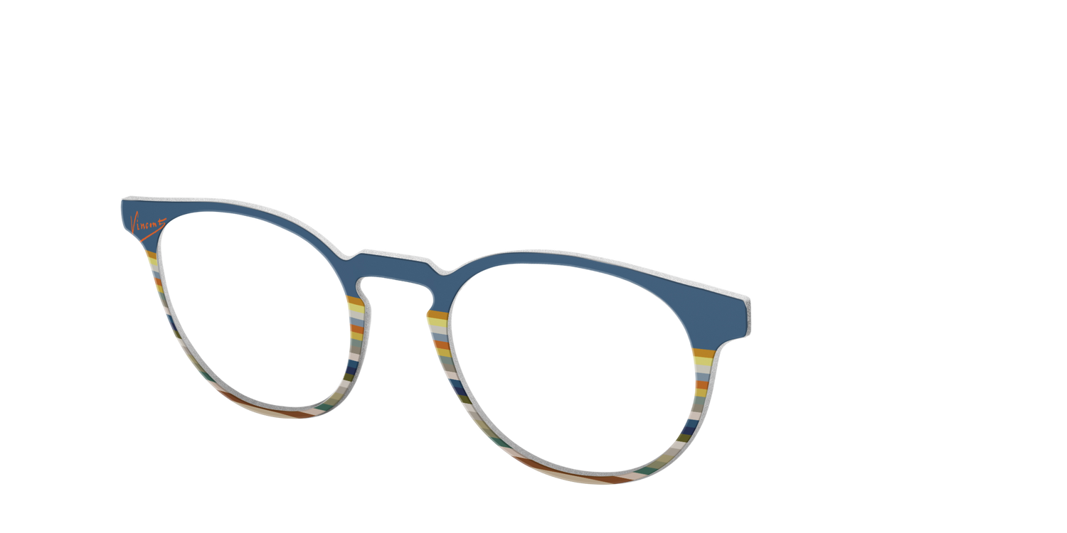 The Vincent Stripes - Angle Top Image - Pair Eyewear