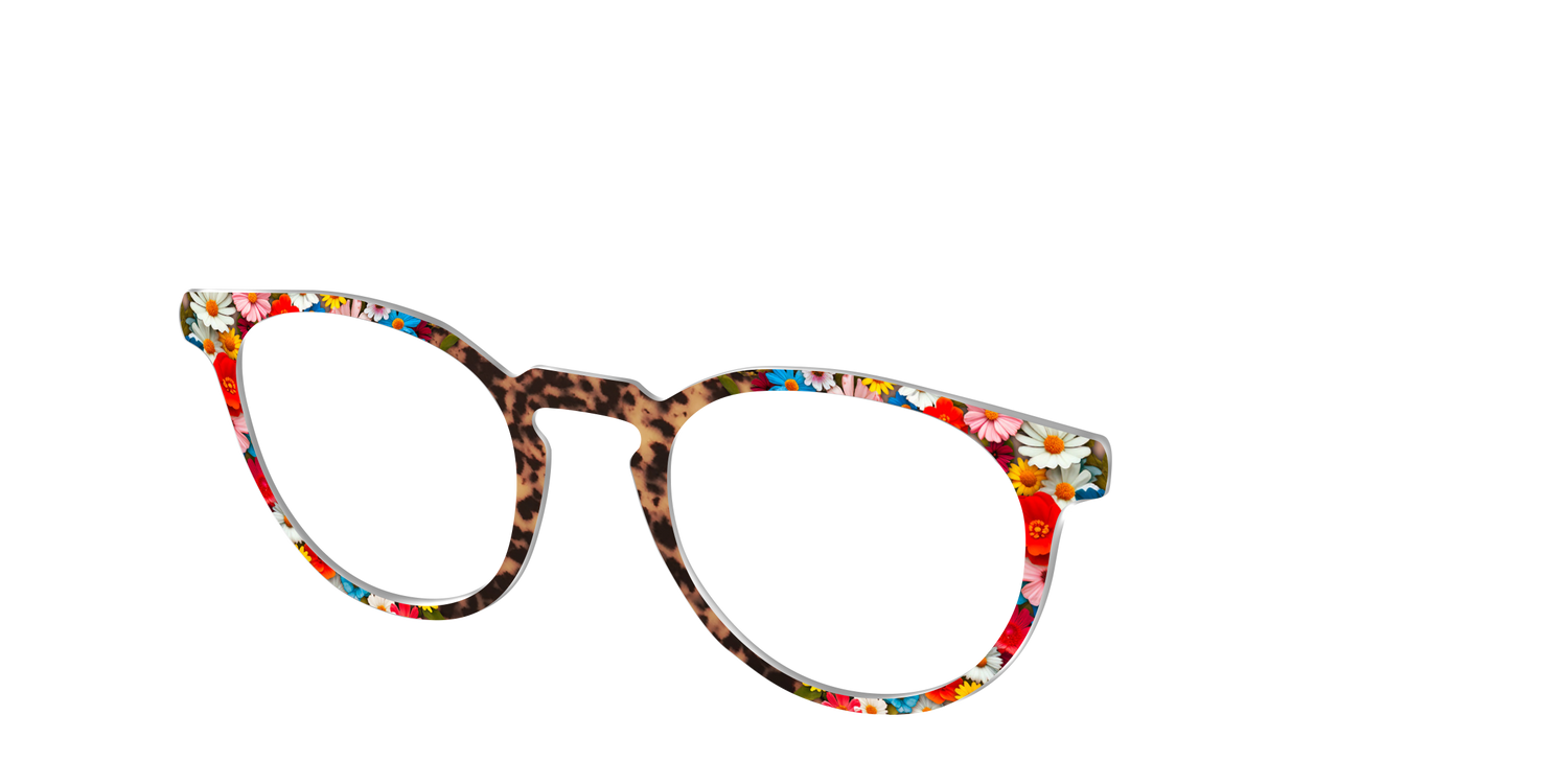 The Wildflower Tortoise - Angle Top Image - Pair Eyewear