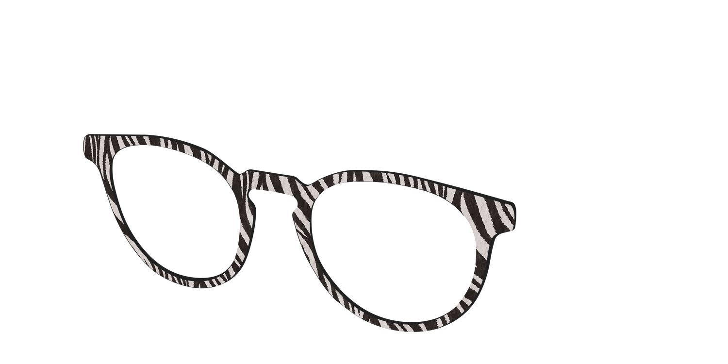 The Zebra Stripes - Angle Top Image - Pair Eyewear