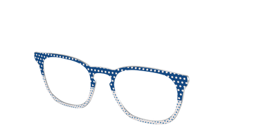 The Aegean Polka Dot Print Mix - Angle Top Thumbnail - Pair Eyewear