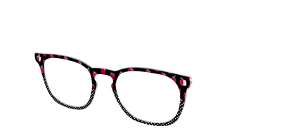 The Apple Polka Dot Split - Angle Top Thumbnail - Pair Eyewear