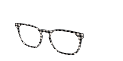The Black Buffalo Check with Glitter - Angle Top Thumbnail - Pair Eyewear