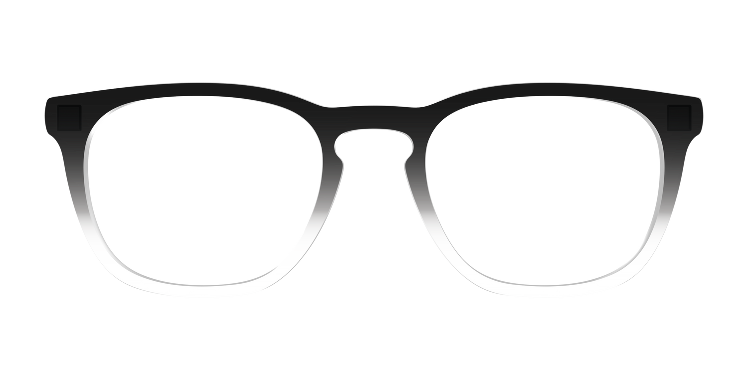 The Black Gradient Crystal - Front Top Image - Pair Eyewear