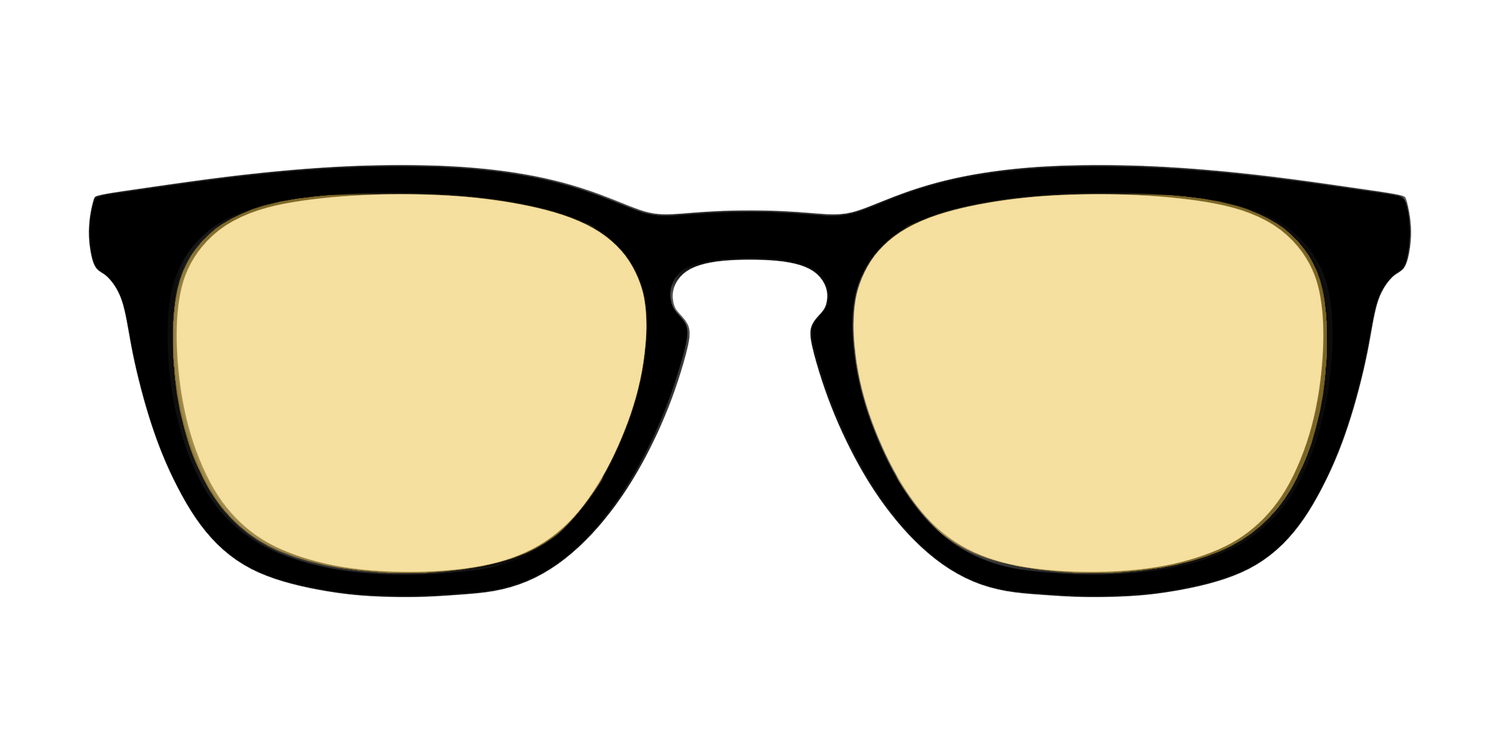 The Black with Driving Lens - Front Top Image - Pair Eyewear