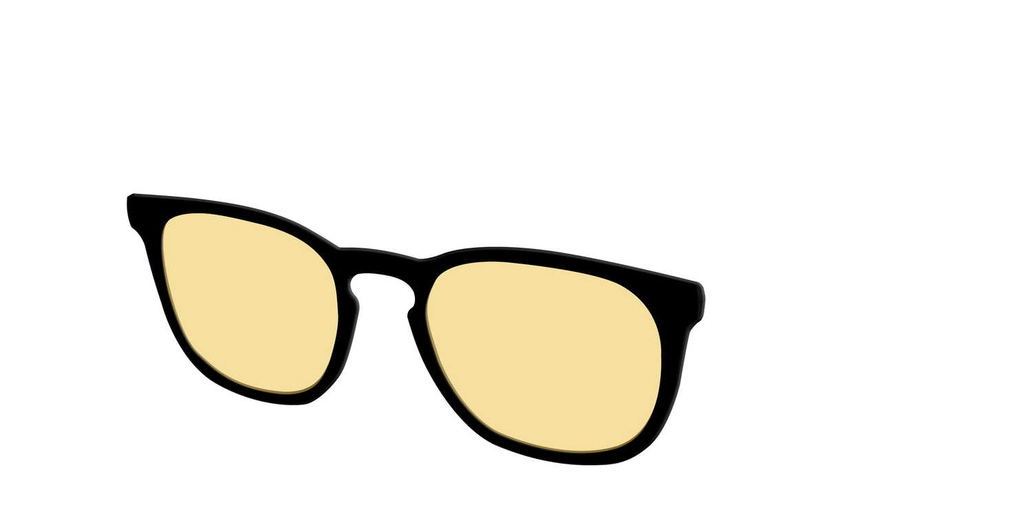 The Black with Driving Lens - Angle Top Image - Pair Eyewear