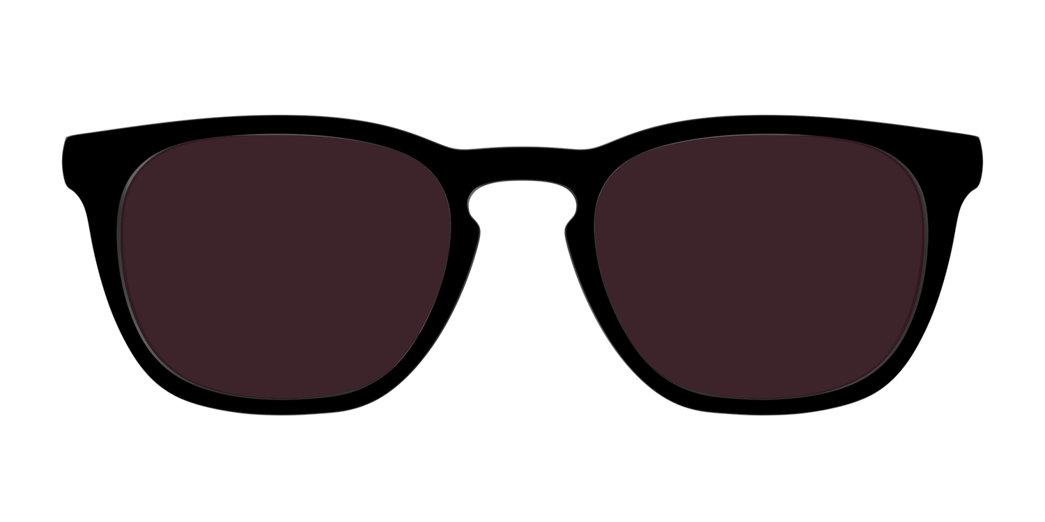The Black with Water Lens - Front Top Image - Pair Eyewear