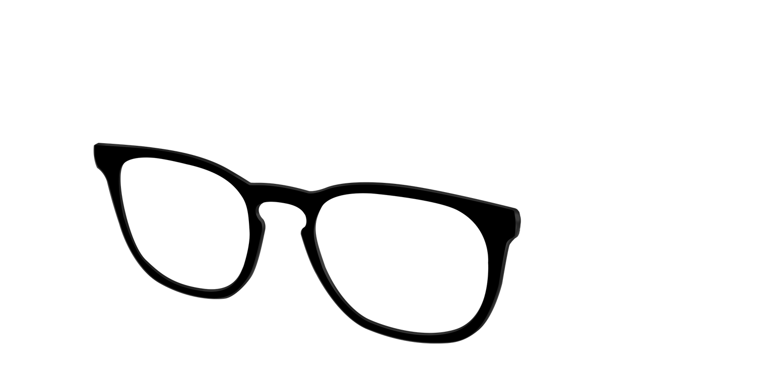 The Black - Angle Top Image - Pair Eyewear