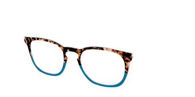 The Bondi Blue Tortoise Split - Angle Top Thumbnail - Pair Eyewear