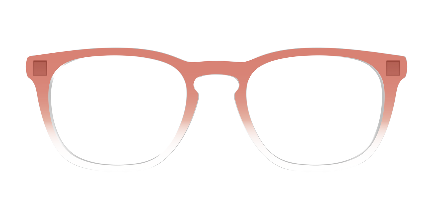 The Burnt Orange Gradient Crystal - Front Top Image - Pair Eyewear