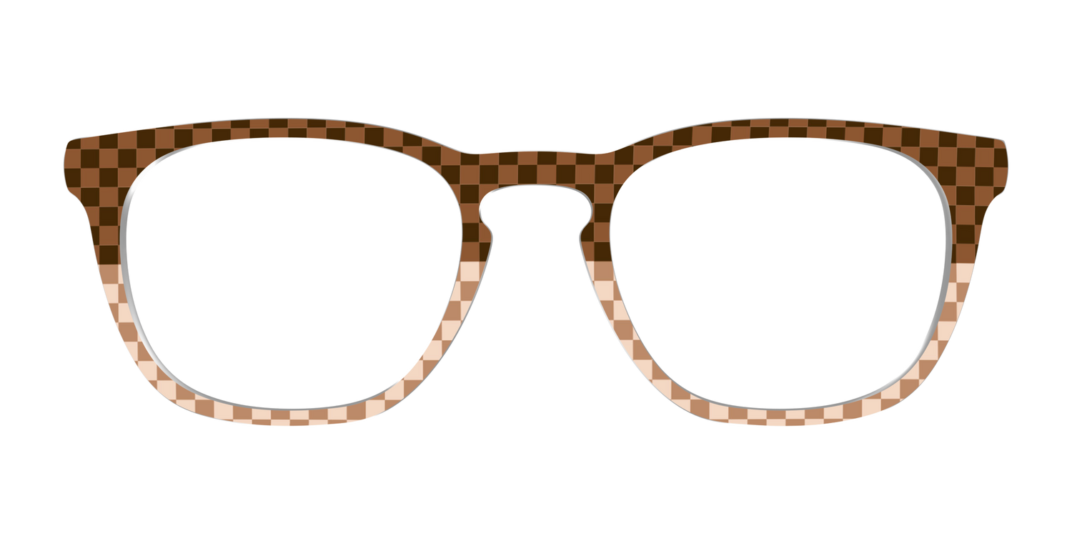 The Cappuccino Check Split - Front Top Image - Pair Eyewear