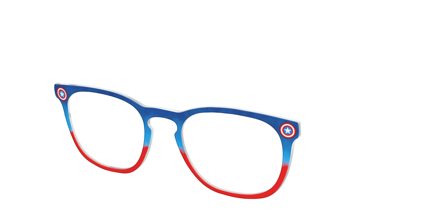 The Captain America Shield - Angle Top Image - Pair Eyewear