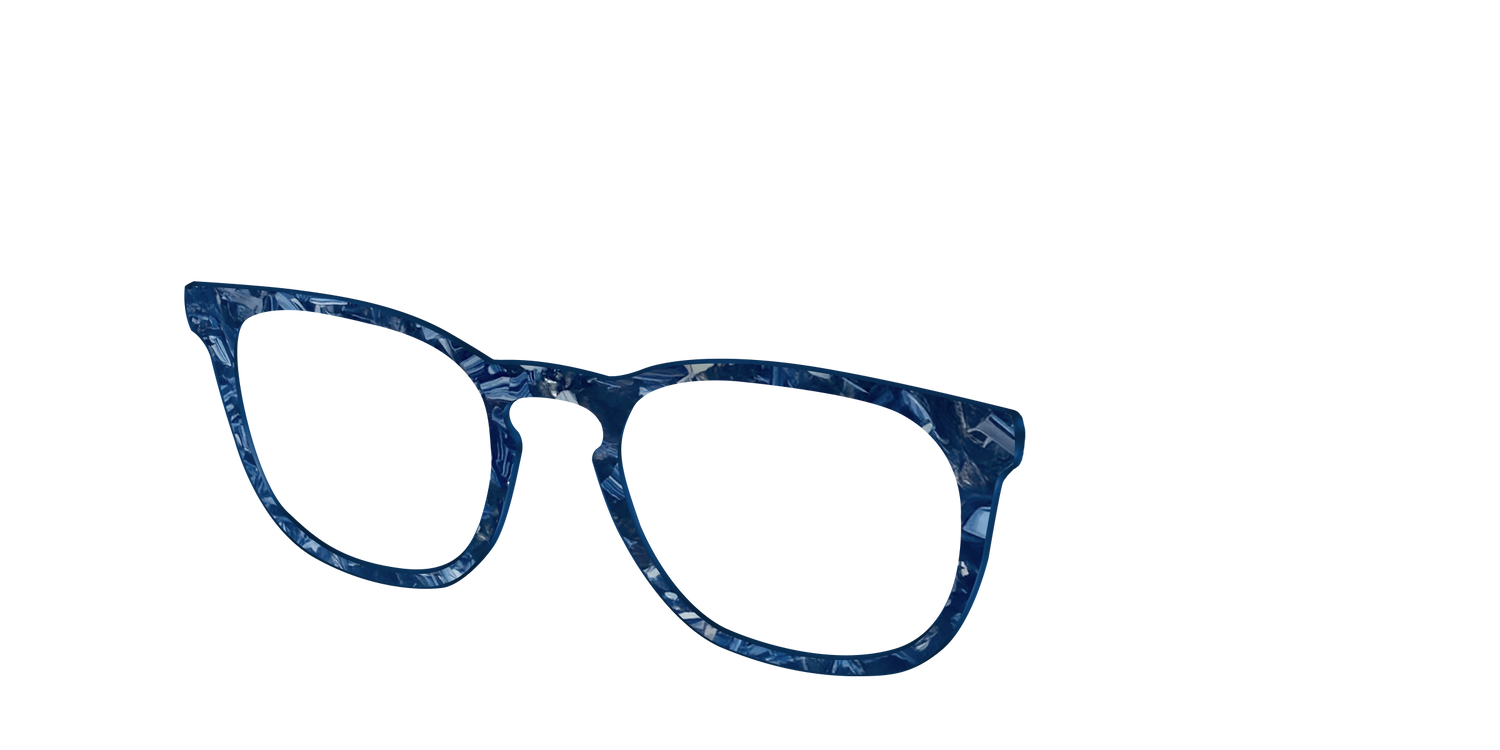 The Deep Slate Pearl Marble - Angle Top Image - Pair Eyewear