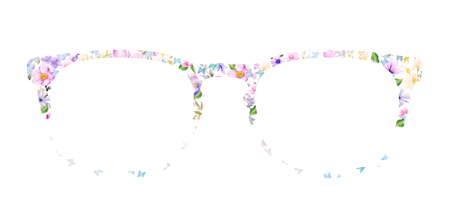 The Delicate Flower Crown with Butterfly Glitter - Front Top Image - Pair Eyewear